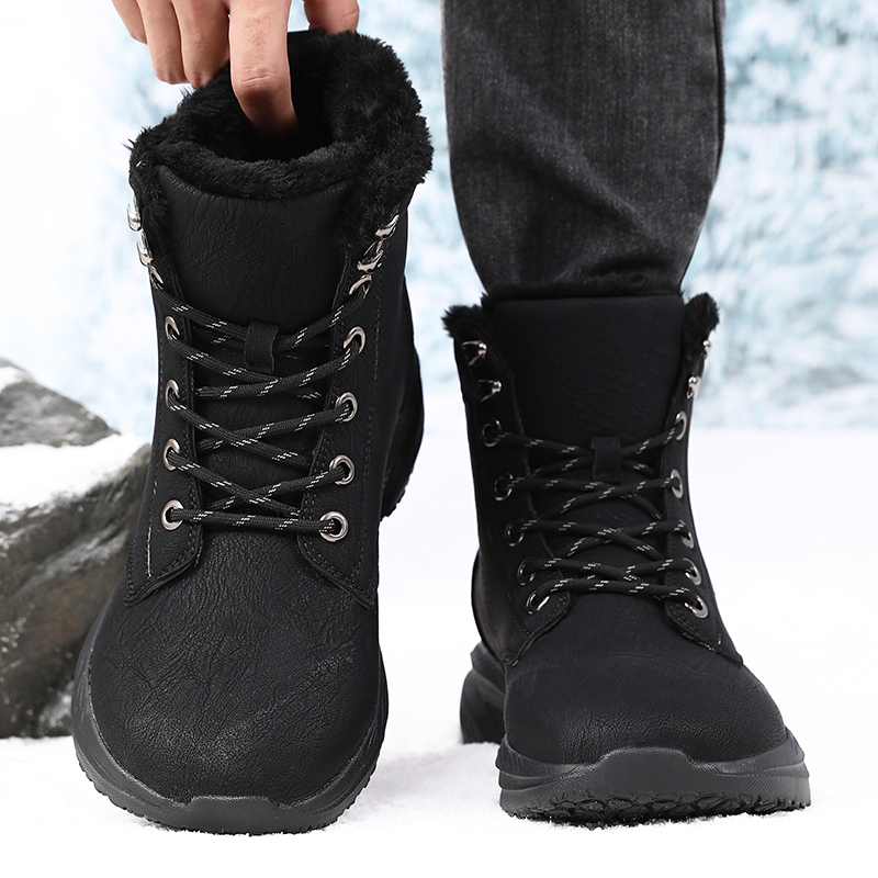 Men'S Fashion Running Shoes - Bottes de neige imperméables à bout