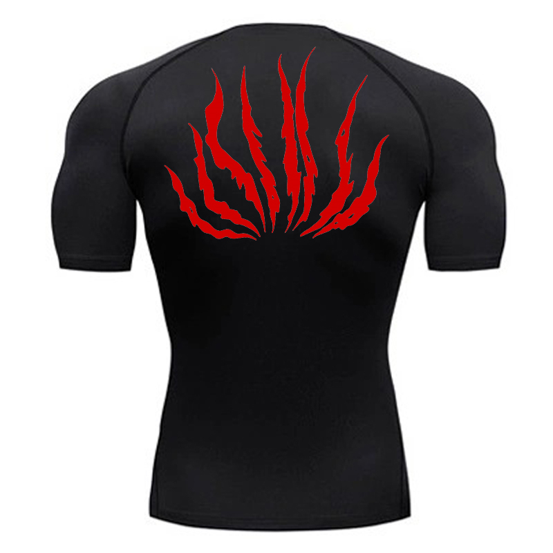 Compression Shirt Workout - Économie athlétiques à impression graphique pour