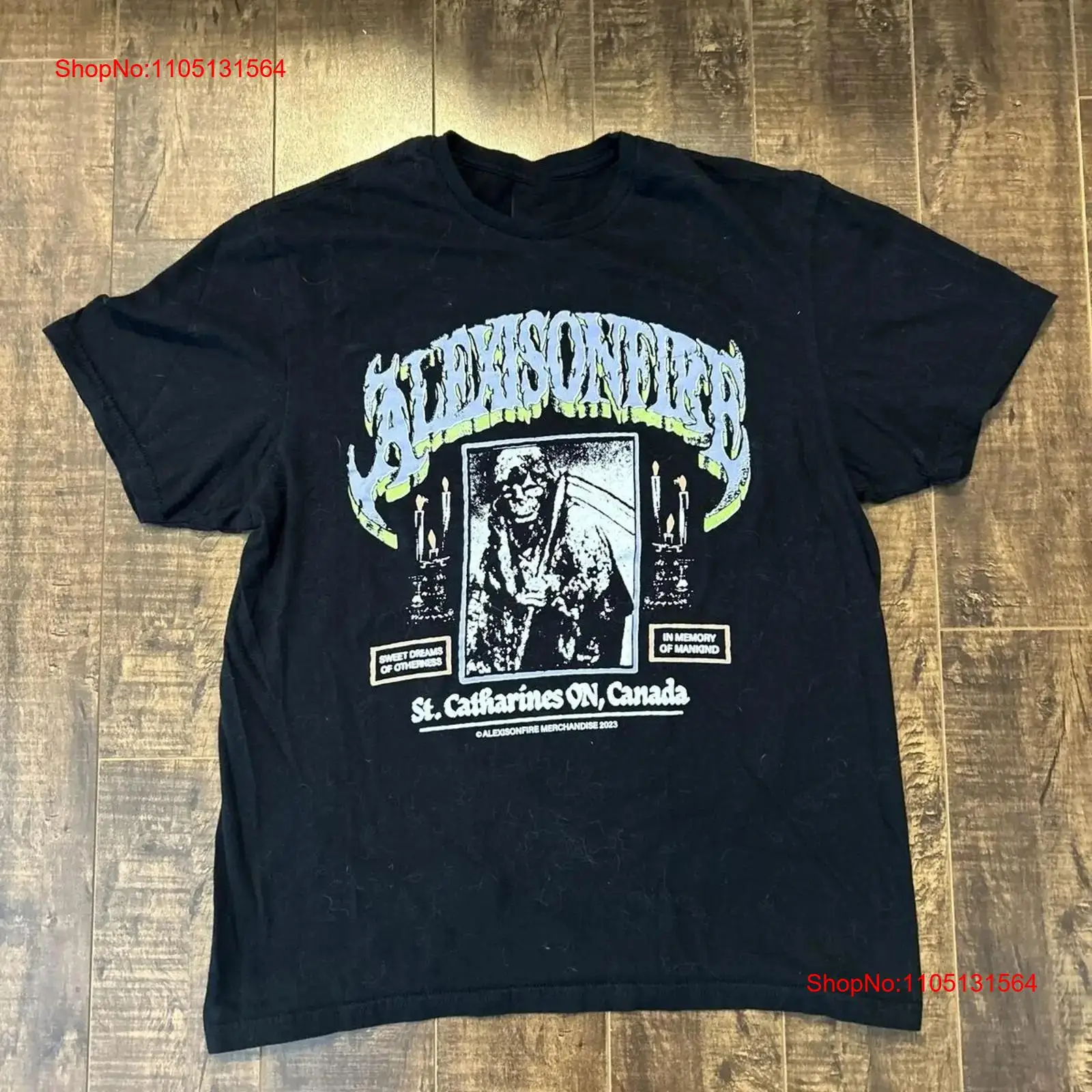 Men'S Fashion Old Money - 2023 Concert Alexisonfire bande t-shirt noir