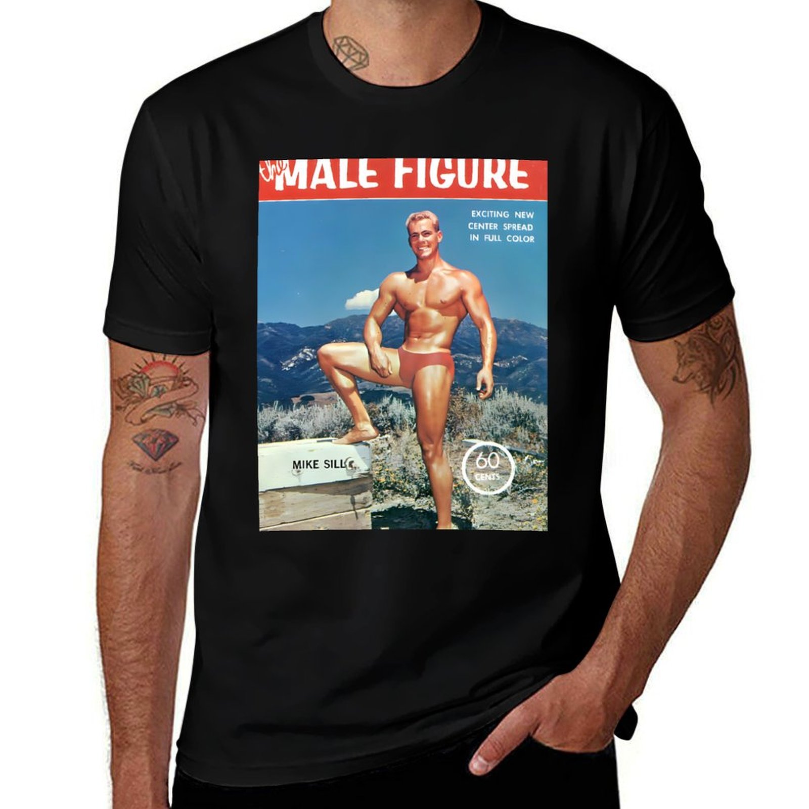Mens Fashion Magazines - T-shirt décontracté d'été à l'effigie d'un