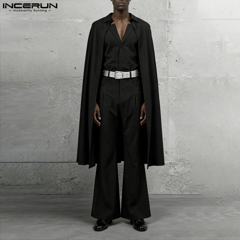 Mens Fashion Suits - Ensemble Homme INCERUN – Blazer Cape