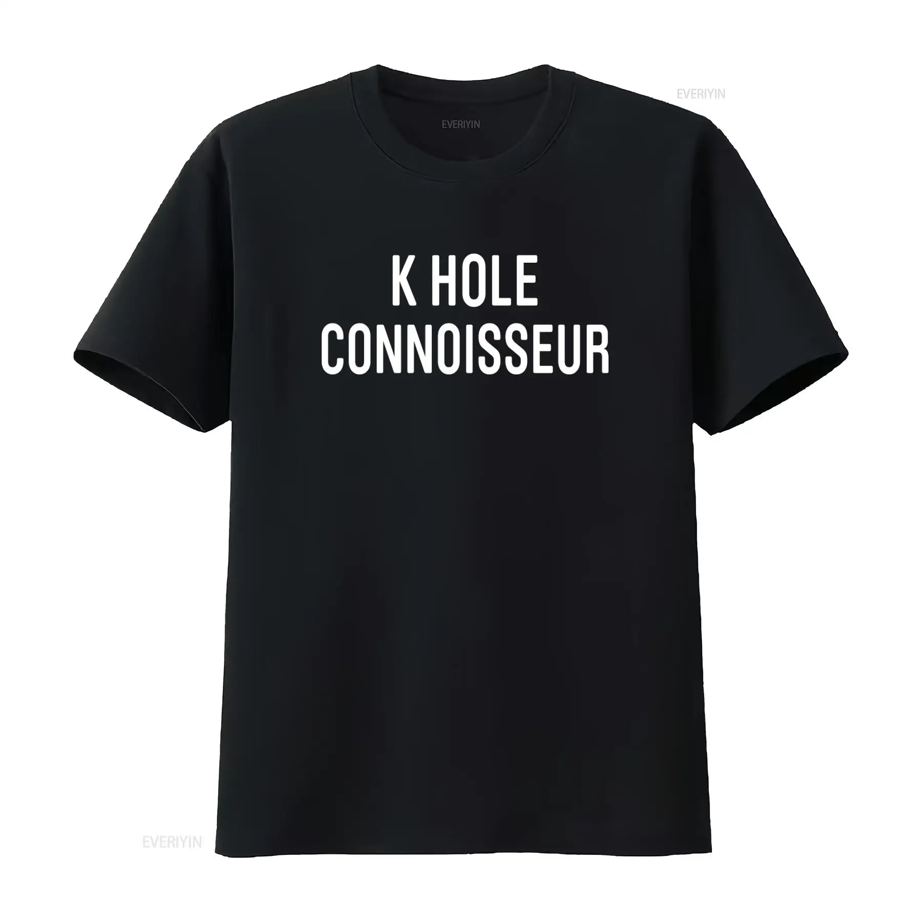Men Fashion Rave - T-shirt K Hole Connoisseur Ketamine, humoristique,