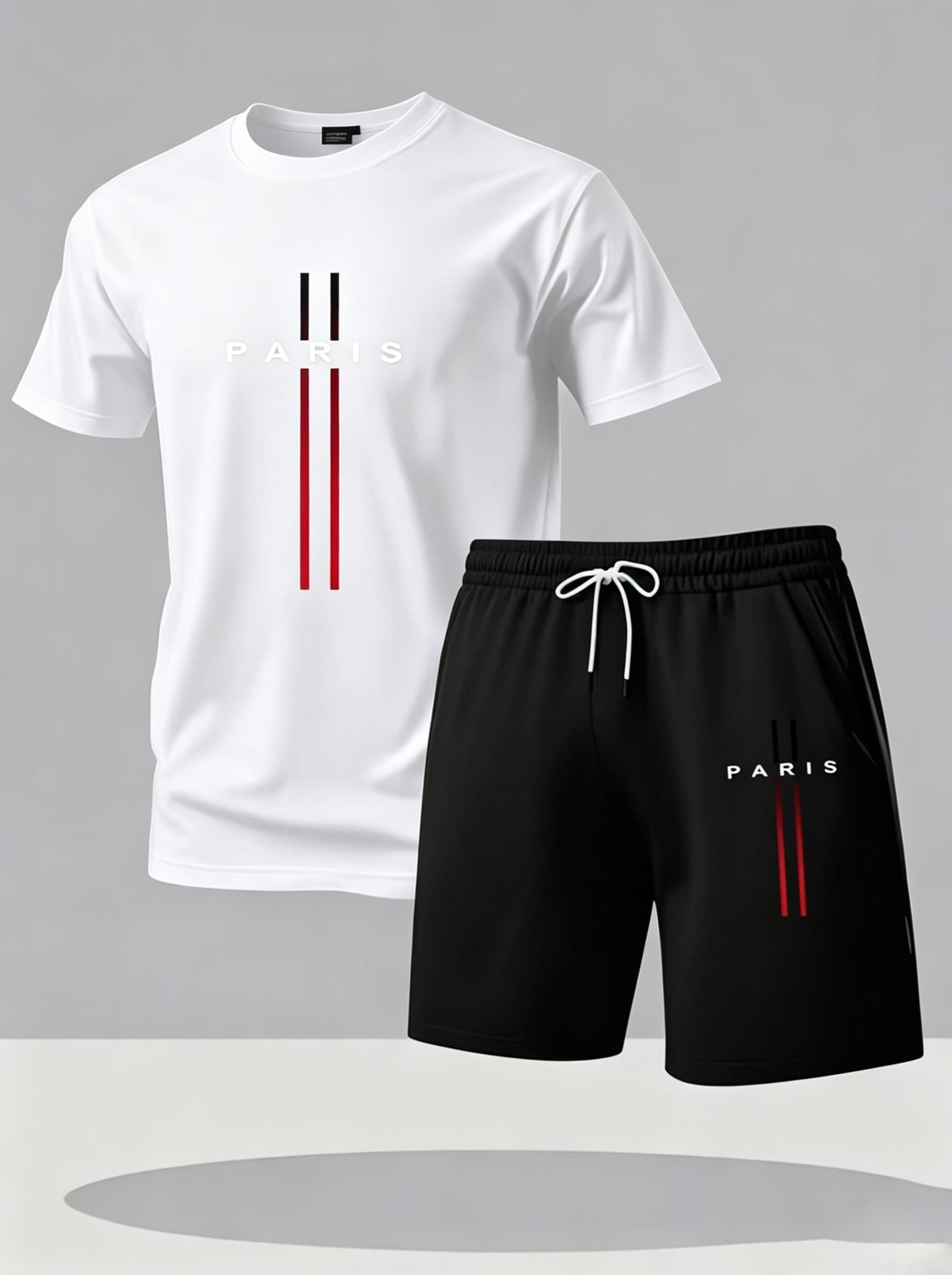 Paris Men'S Fashion - Ensemble de survêtement sportif pour homme