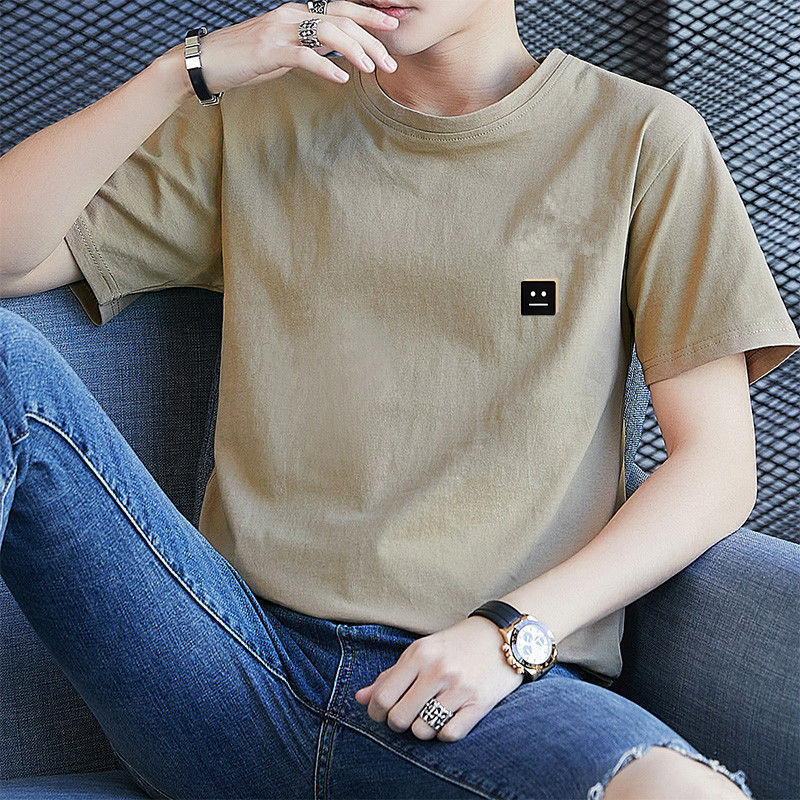 Mens Fashion Young - T-shirt à manches courtes et col