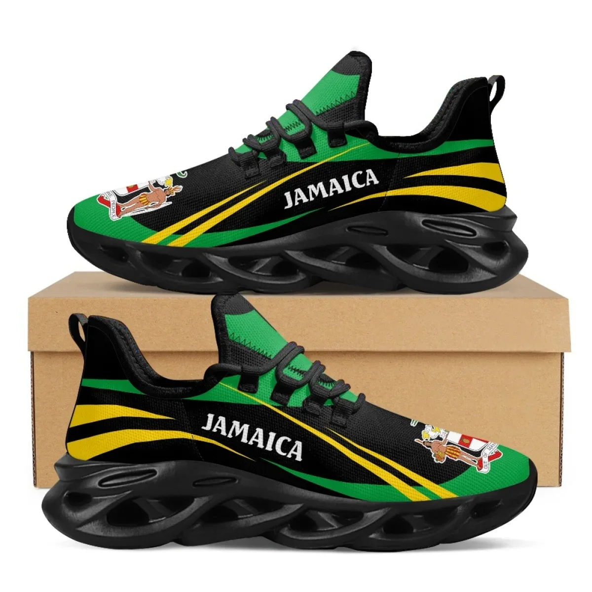 Men'S Fashion Running Shoes - Jamaïque drapeau imprimer chaussures hommes baskets