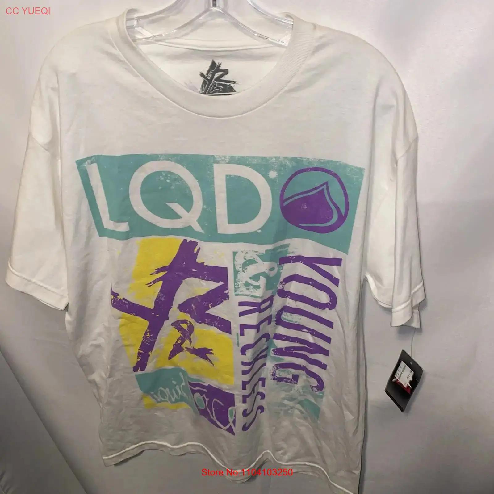 Mens Fashion Young - T-shirt Y2K Young and Reckless, taille