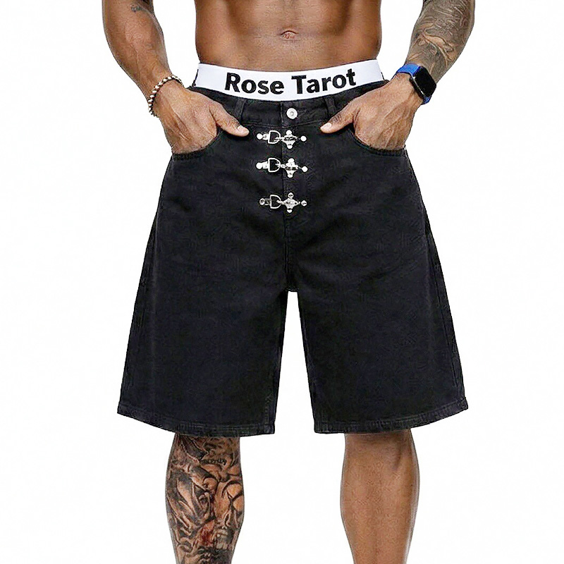 Jeans Pants Fashion Men - Short en jean ample pour homme