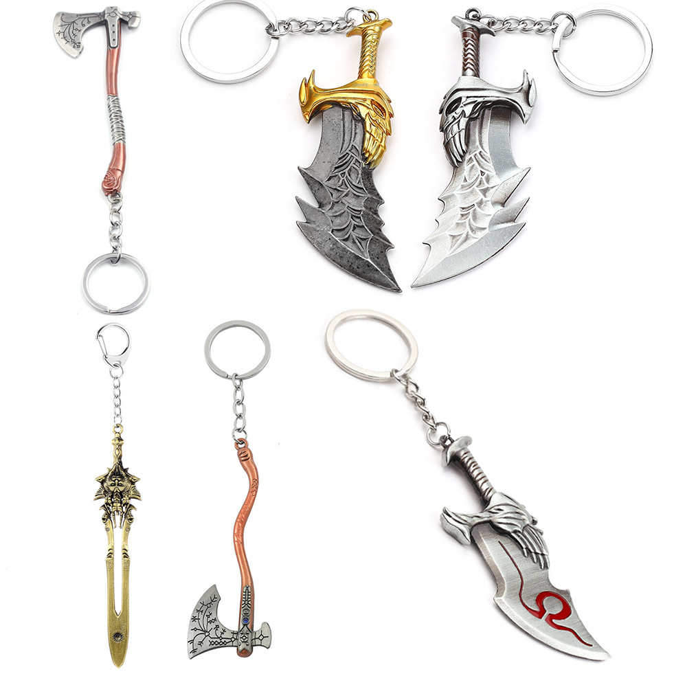 Men Fashion Key - Porte-clés God of War 4 Kratos,
