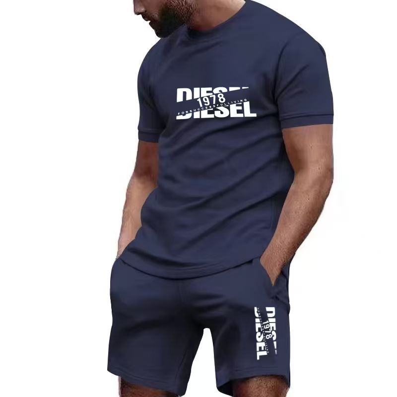 Queer Men'S Fashion - Nouvel ensemble T-shirt et short d'été