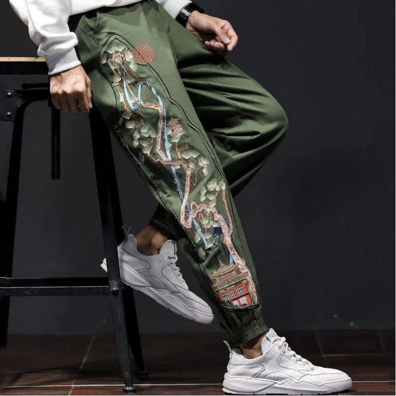 Mens Fashion Young - Pantalon Décontracté à Taille artificiel astique
