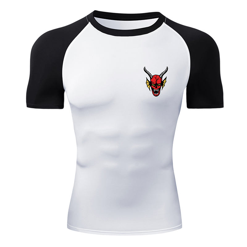 Compression Shirt Workout - T-shirt de compression graphique à manches