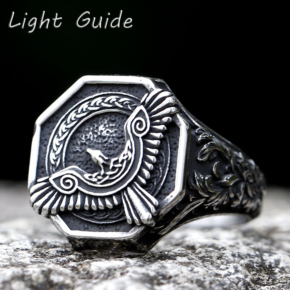 Men'S Fashion Guide - Bague amulette viking en acier inoxydable