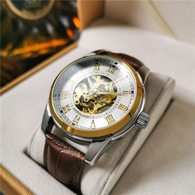 Mens Fashion Young - Montre mécanique automatique élégante pour homme