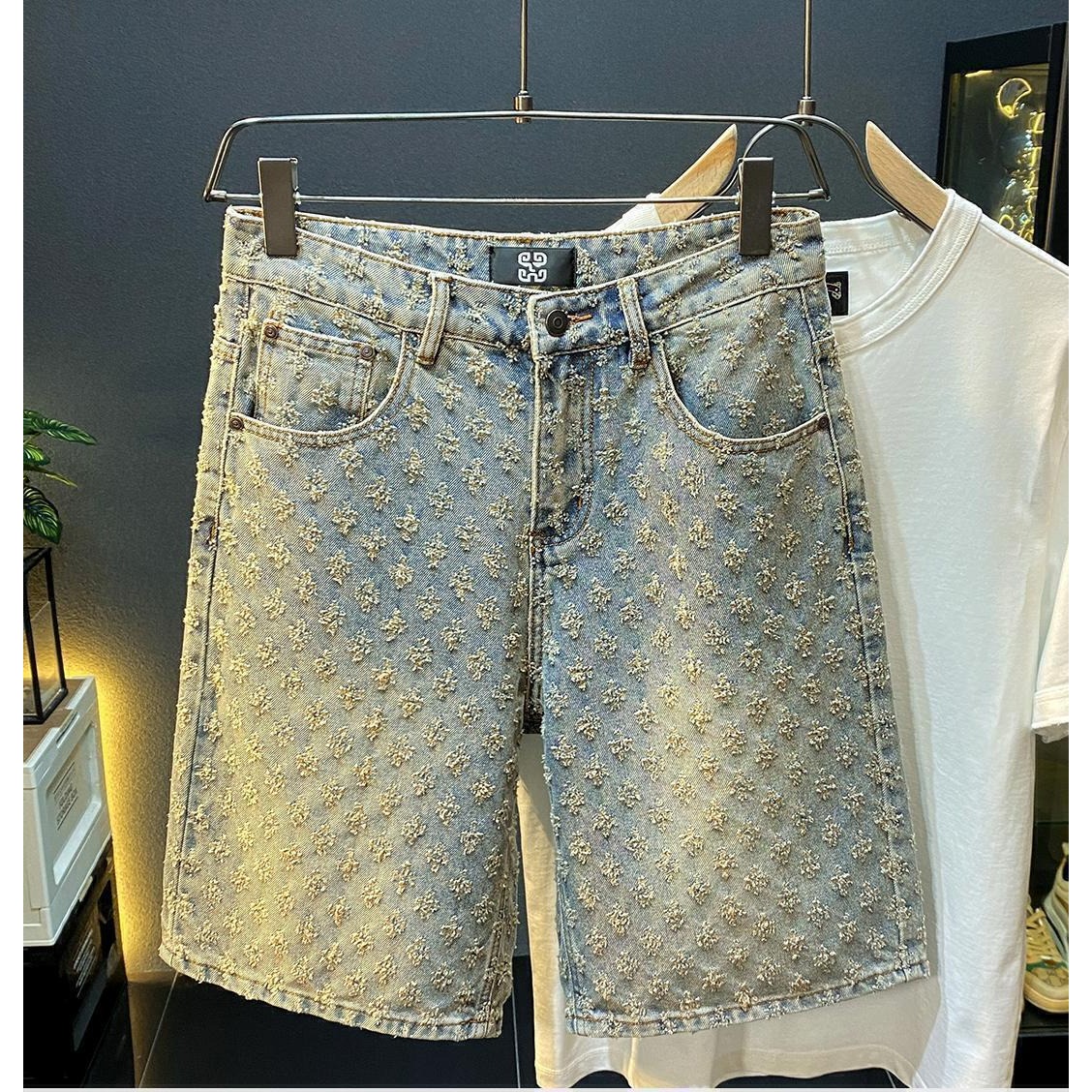 Jeans Pants Fashion Men - Shorts en jean décontractés pour hommes,