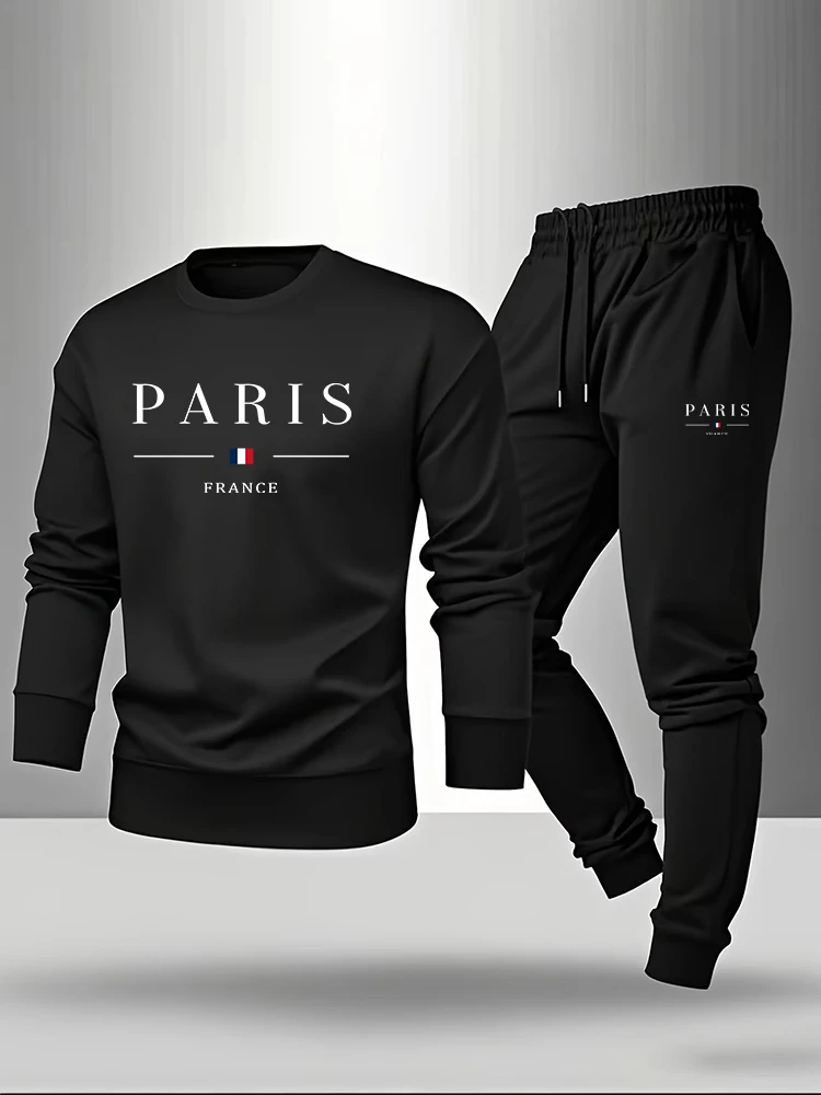 Paris Men'S Fashion - Ensemble homme Paris Print : Pull