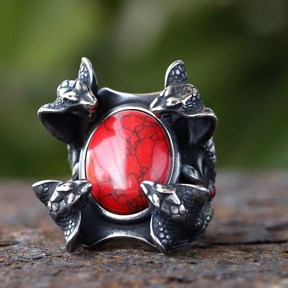 Men'S Fashion Guide - Bague punk créative en acier inoxydable