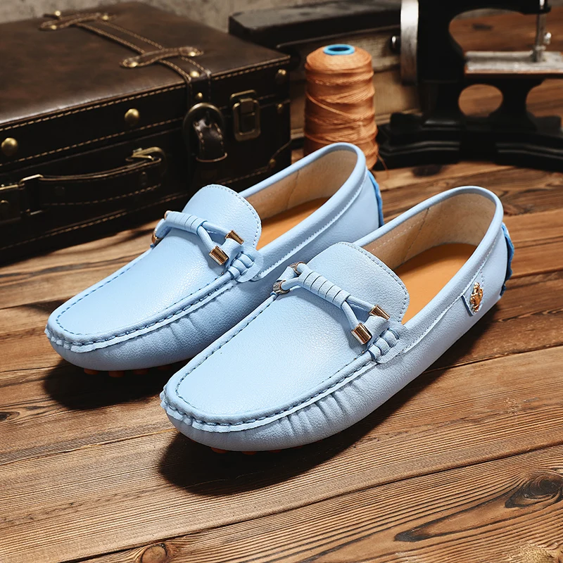 Men'S Fashion Loafers Shoes - Mocassins en cuir grande taille 37-48