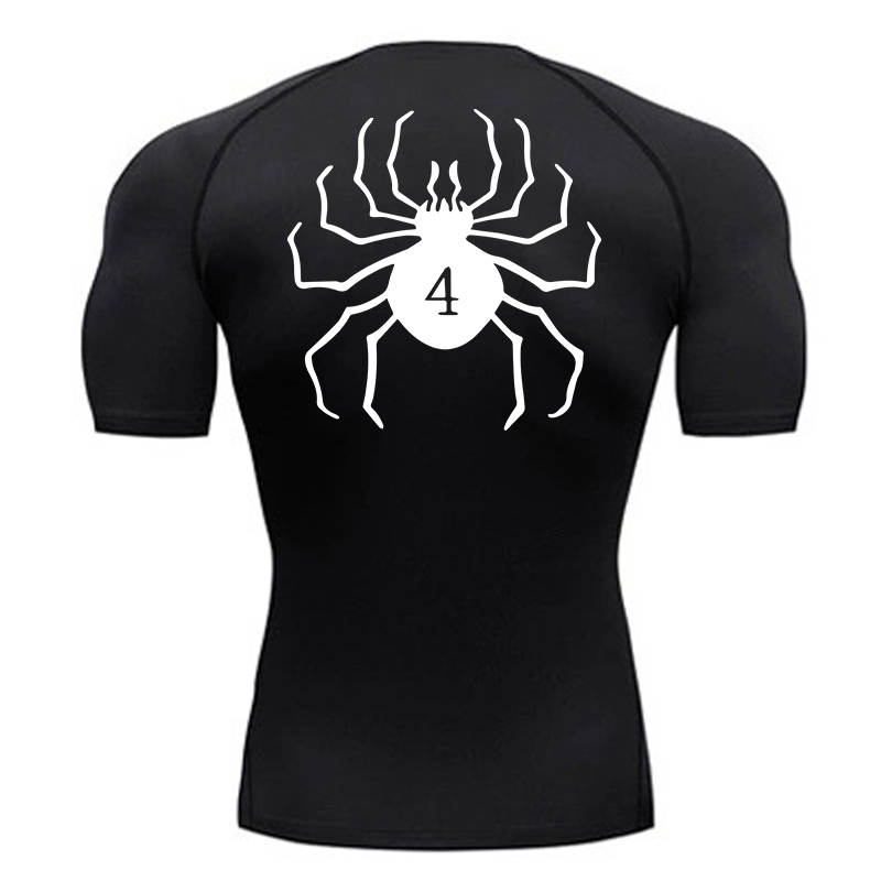 Compression Shirt Workout - Chemises de compression à imprimé araignée