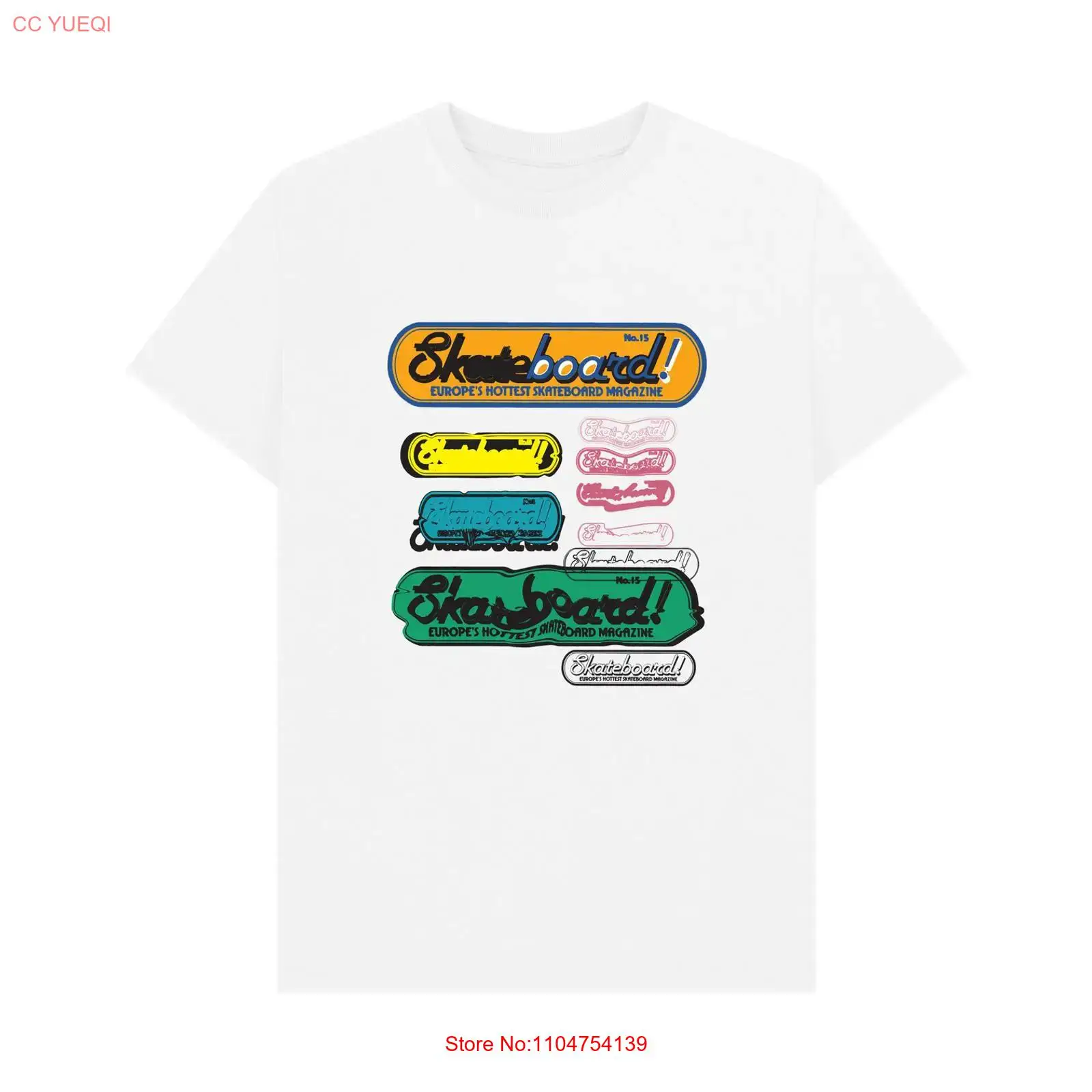 Mens Fashion Magazines - T-shirt officiel premium Skateboard Magazine More