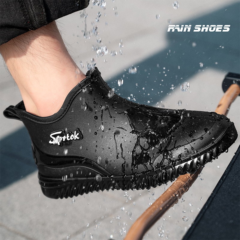 Men'S Fashion Hiking Boots - Bottes de pluie courtes imperméables pour