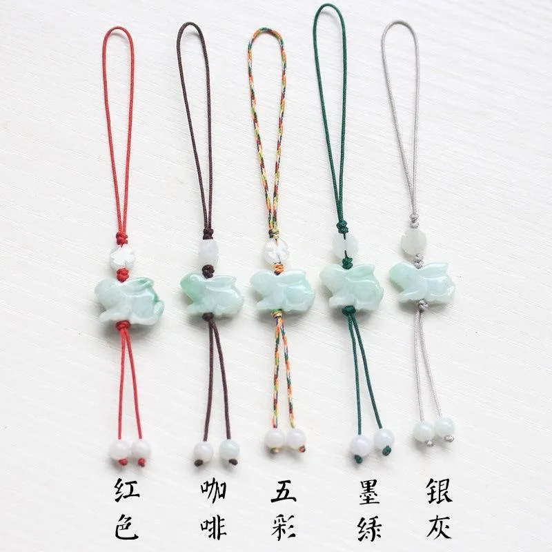 Men Fashion Key - Personnalisation naturel émeraude lapin chinois bricolage