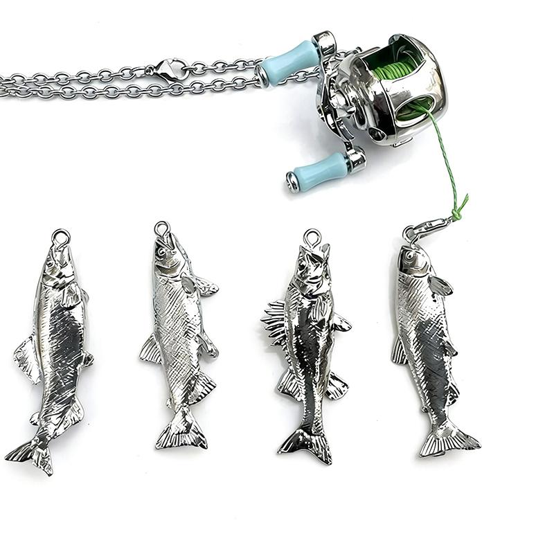 Men'S Fashion Guide - Collier moulinet de pêche avec mini