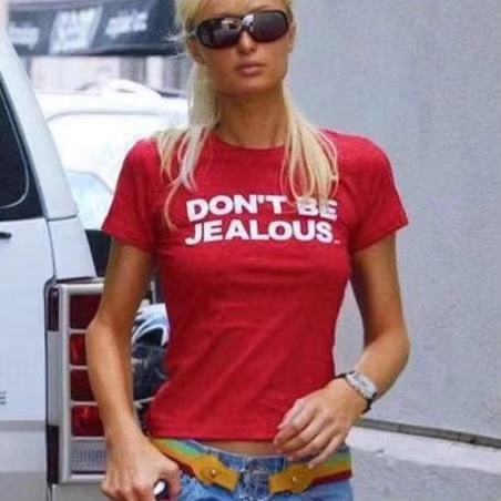 Paris Men'S Fashion - T-shirt imprimé « Don't Be Jealous