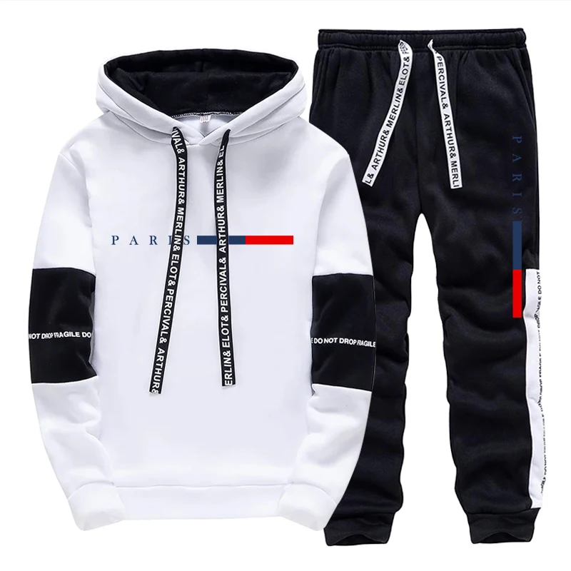 Paris Men'S Fashion - Ensemble Homme/Haut à Capuche/Pantalon – Mode