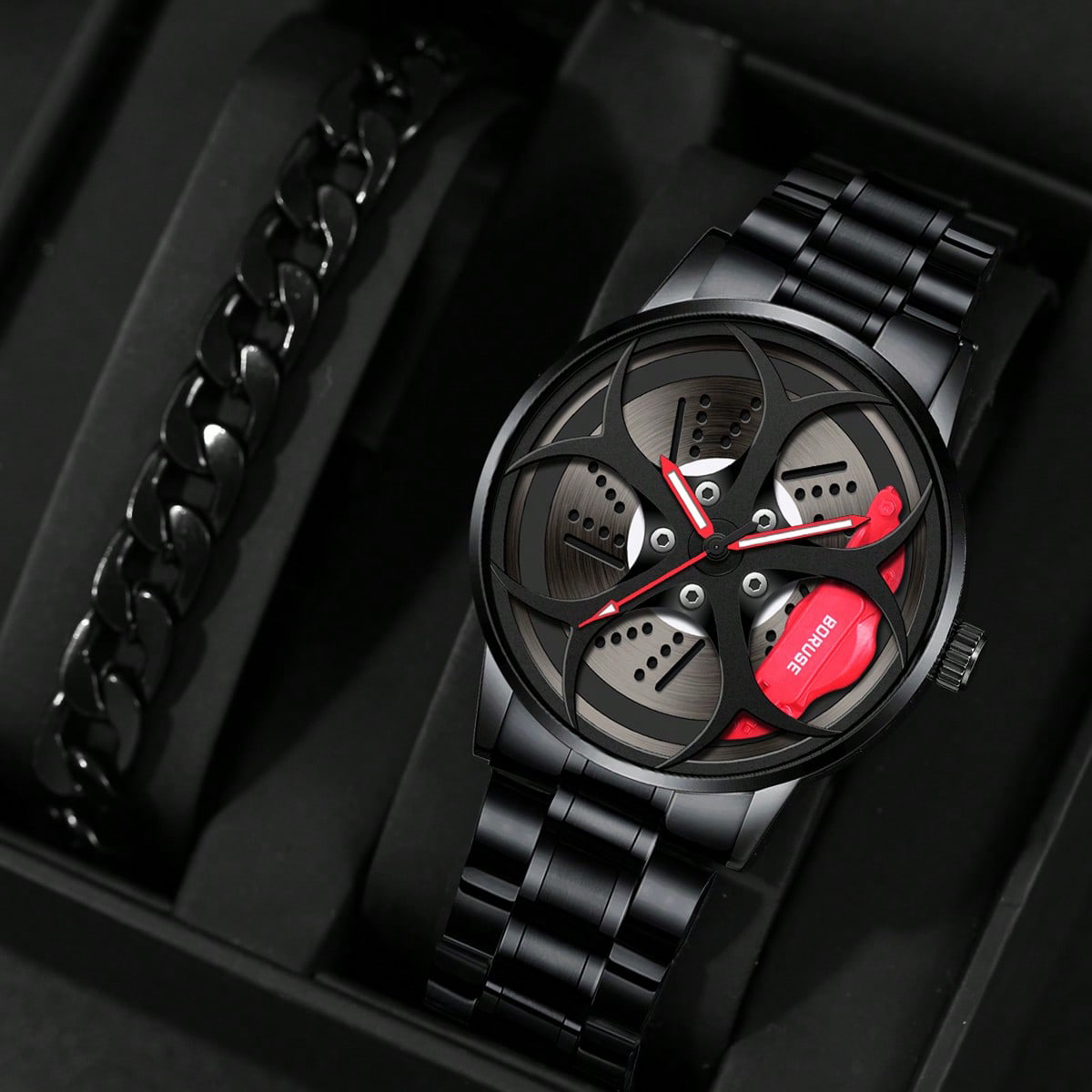Men'S Fashion Hub - Ensemble de montres de roue de