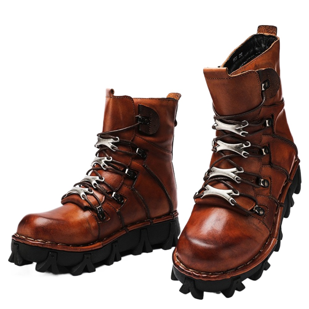 Bottes de moto en cuir de vach - Men'S Fashion Hiking Boots avis et prix