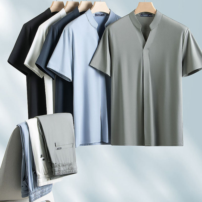 Ensemble sportif décontracté d - Men'S Fashion V Neck T Shirts avis et prix