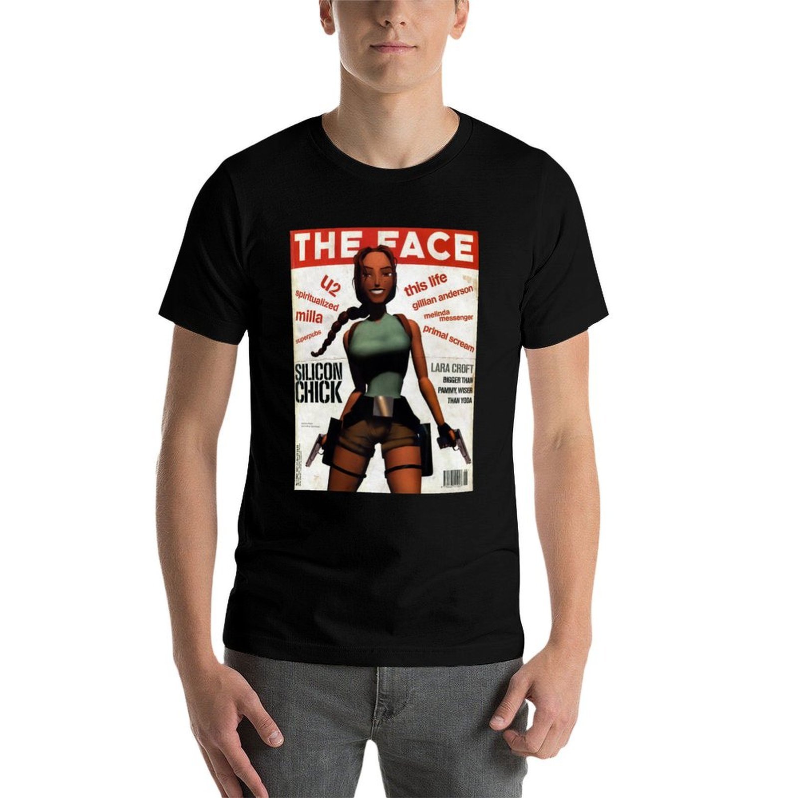 T-shirt à imprimé rétro Lara C - Mens Fashion Magazines avis et prix