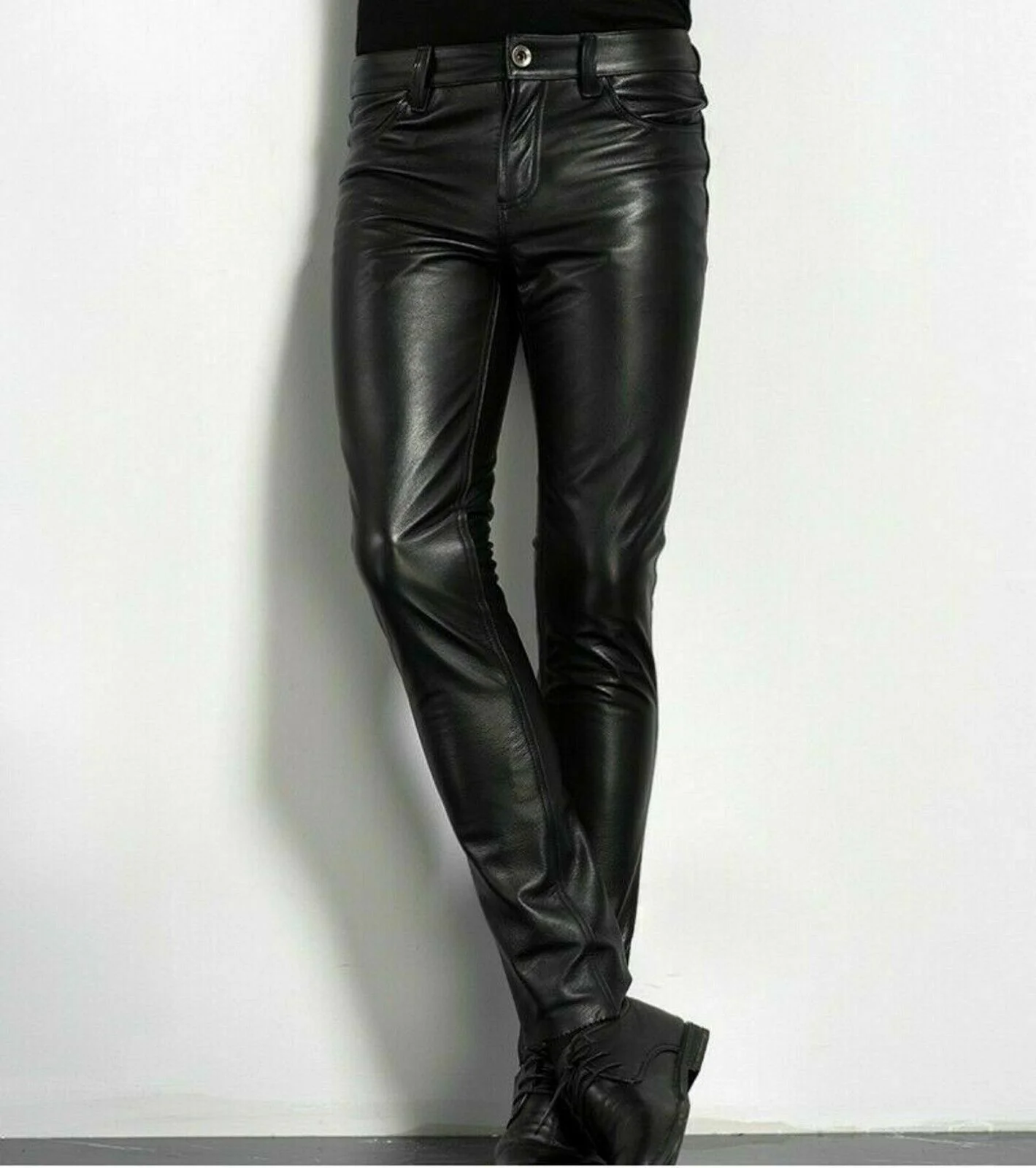 Choix pantalons en cuir PU hom - Men Fashion Rave avis et prix