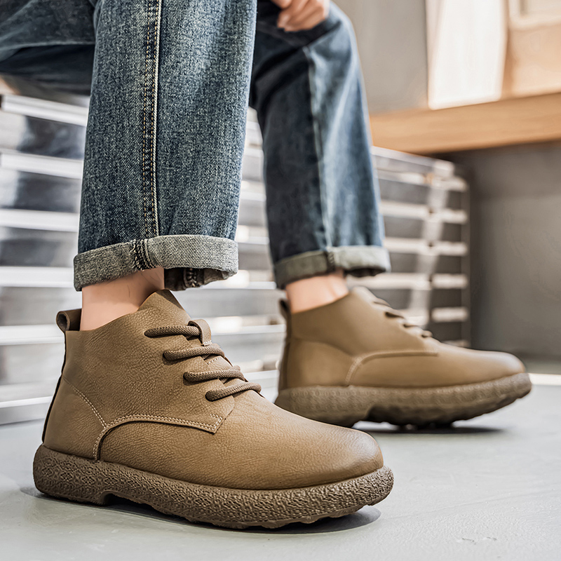 Bottines courtes marron pour h - Queer Men'S Fashion avis et prix