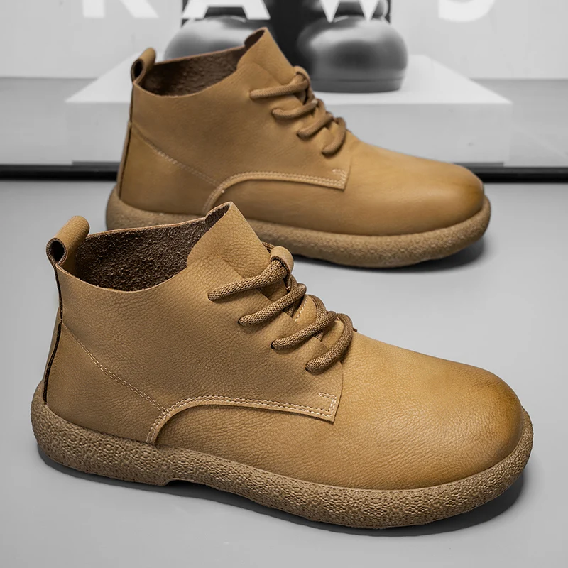 Bottines courtes marron pour h - Queer Men'S Fashion avis et prix