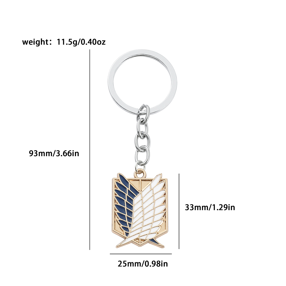 Badge en émail Anime Attack on - Men Fashion Key avis et prix