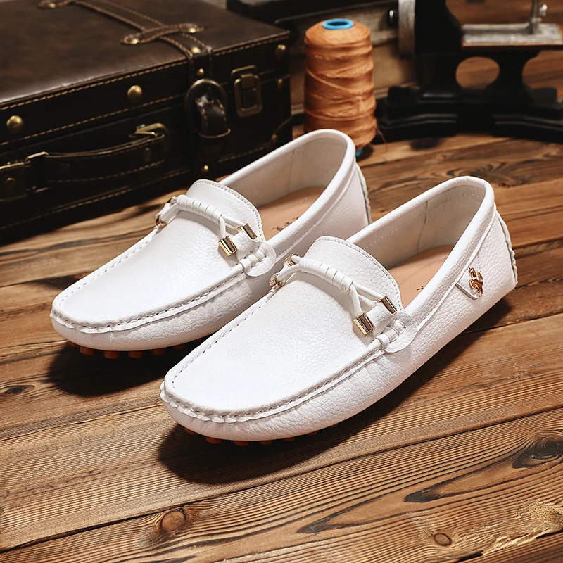 Mocassins en cuir grande taill - Men'S Fashion Loafers Shoes avis et prix
