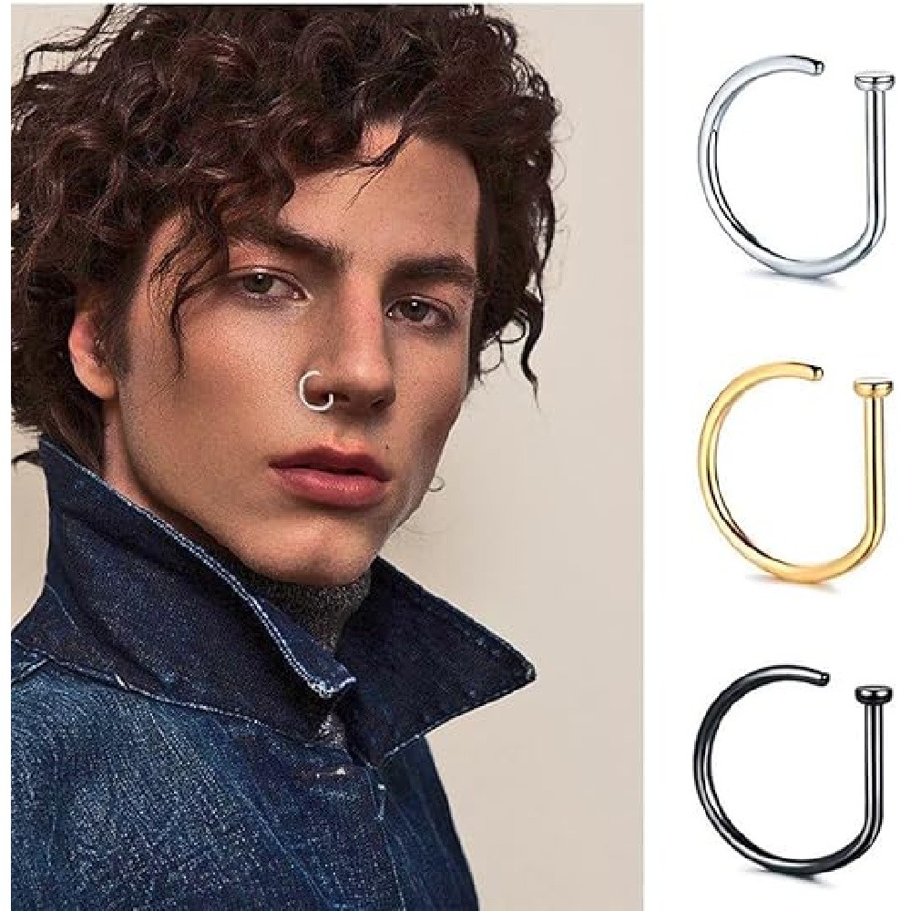 Lot de 4 faux anneaux de nez e - Men Fashion Rave avis et prix