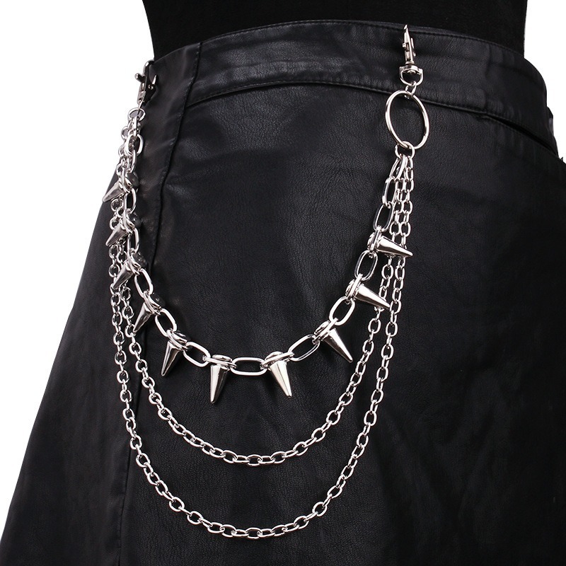Hip Hop Punk Rock métal pantal - Men Fashion Key avis et prix