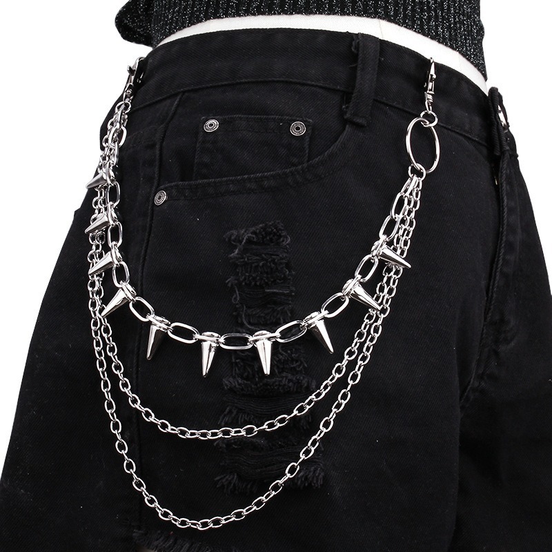 Hip Hop Punk Rock métal pantal - Men Fashion Key avis et prix