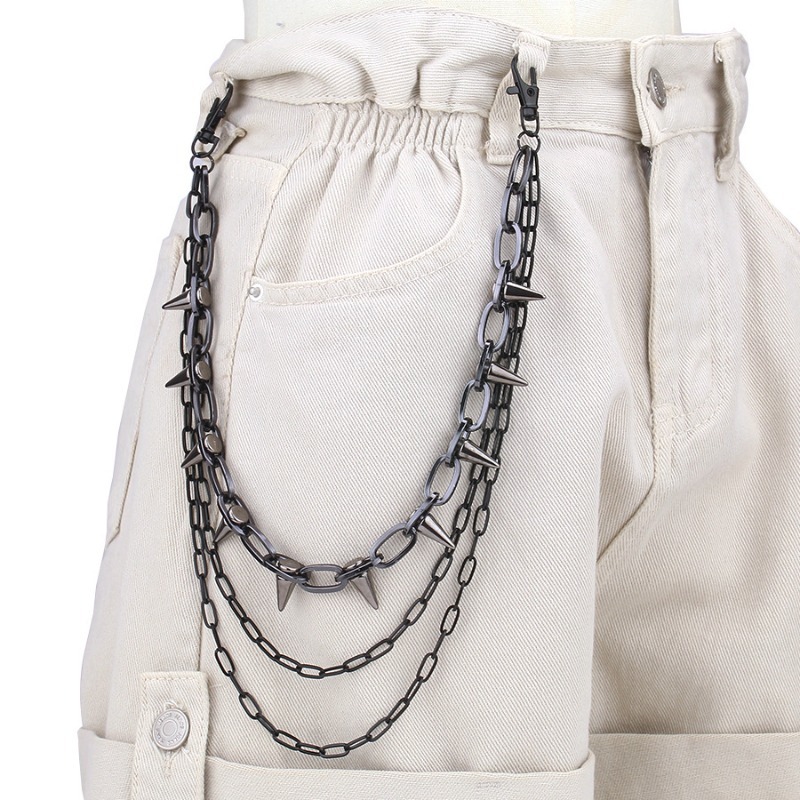 Hip Hop Punk Rock métal pantal - Men Fashion Key avis et prix