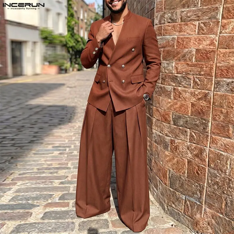 Ensemble homme INCERUN, couleu - Men Fashion Elegant avis et prix