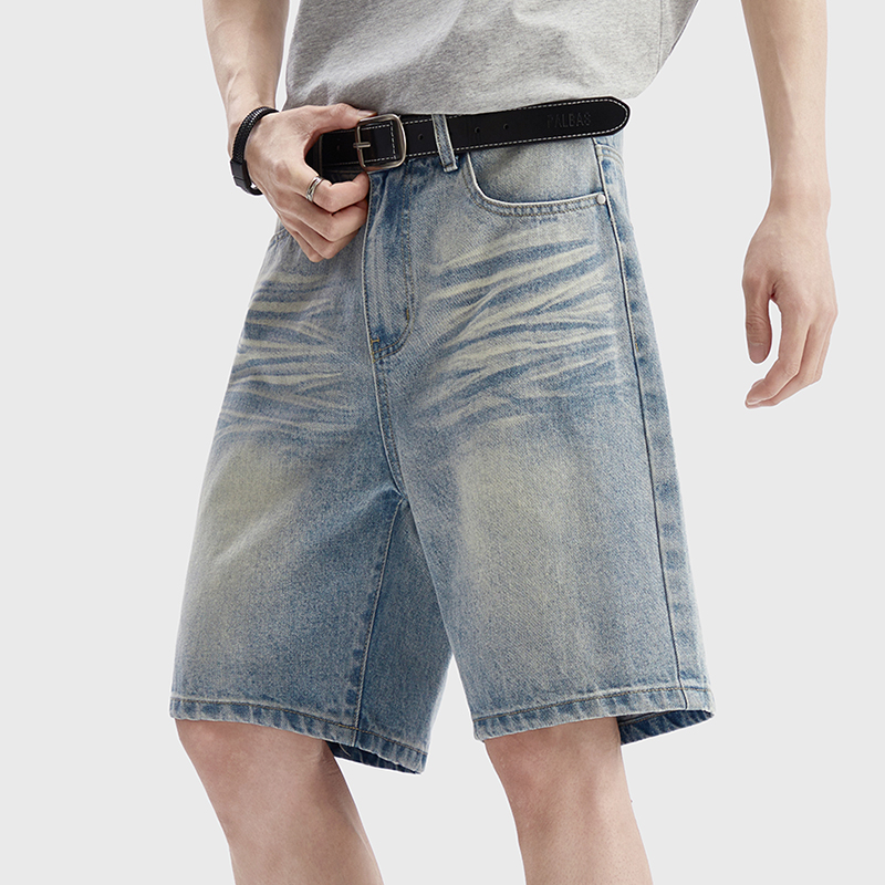 Shorts en jean délavé vintage  - Jeans Pants Fashion Men avis et prix
