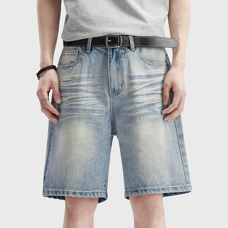 Shorts en jean délavé vintage  - Jeans Pants Fashion Men avis et prix